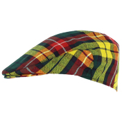 County Flat Cap, Individual Sized to Order, Buchanan Tartan